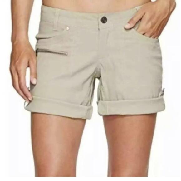 Kuhl Kliffside Air Roll-up Khaki Shorts Outdoors Hiking Size 6 - Picture 1 of 13